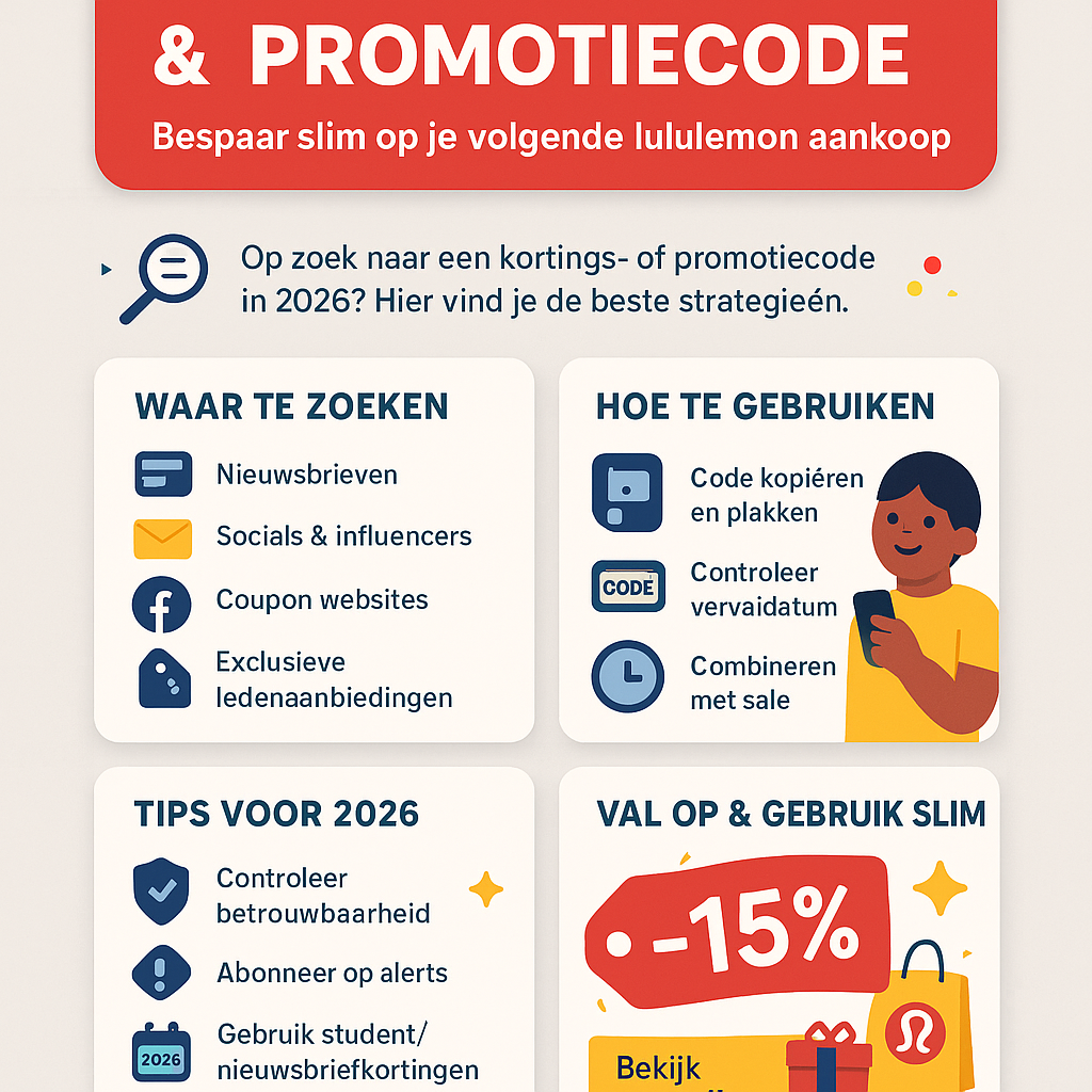 lululemon promotie code - Kortingscode